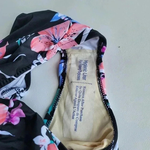 NWT Swim Solutions Mio Waist Minimize Swimsuit  Swim Solutions Black Pink Sz 14 - Picture 16 of 16